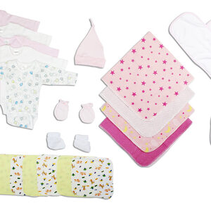 Newborn Baby Girls 17 Pc Layette Baby Shower Gift