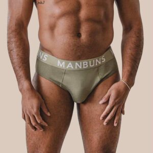 Men's Olive Green Brief Underwear