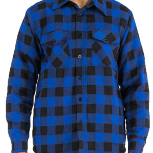 Quilted Flannel Shirt Shacket Padded Lined Jacket FL301