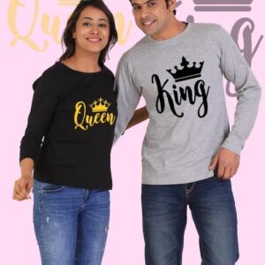 King and Queen Couple Full Sleeves