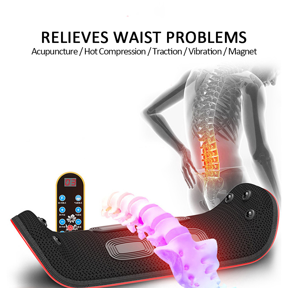 Relaxation Electric Lumbar Traction Device Waist Back Massager Vibration Massage Lumbar Spine Support Waist Relieve Fatigue - Image 8
