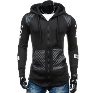 Mens Street Style Biker Hoodie