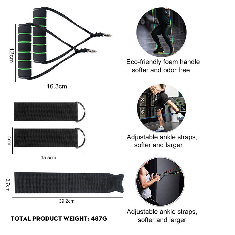 Pull Rope Elastic Rope Strength Training Set - Image 2