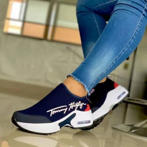 Casual Breathable Wedges Ladies Walking Sneakers Flat Women Shoes - Image 6