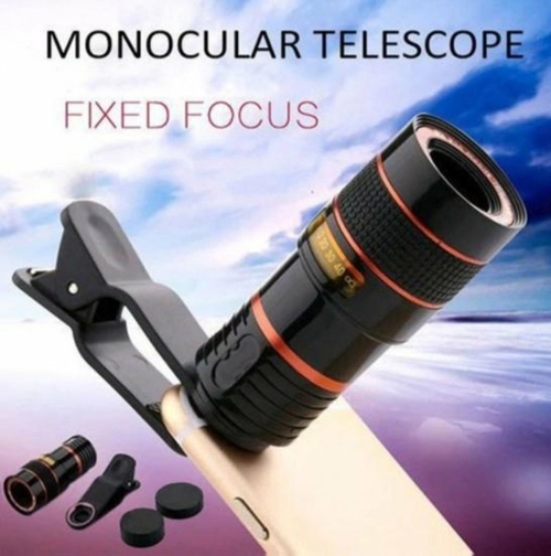 HD Optical Zoom Smartphone Lens with Universal Mobile Phone Clip - Image 2