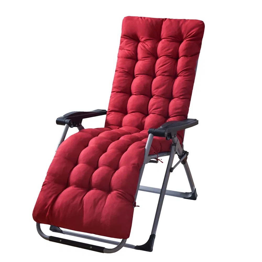 67x22in Chaise Lounger Cushion Recliner Rocking Chair Sofa Mat Deck Chair Cushion - Image 9