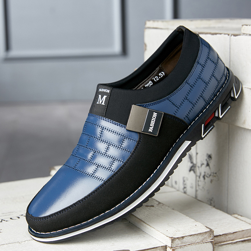 Large Size Leather Shoes Men New Casual Leather Shoes Men - Image 7
