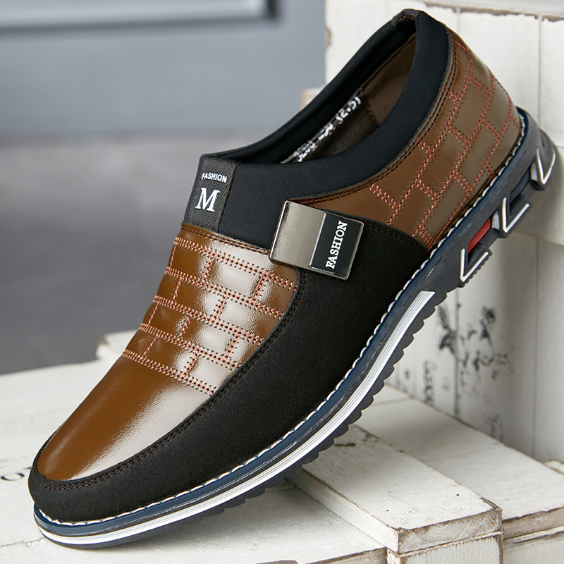 Large Size Leather Shoes Men New Casual Leather Shoes Men - Image 6