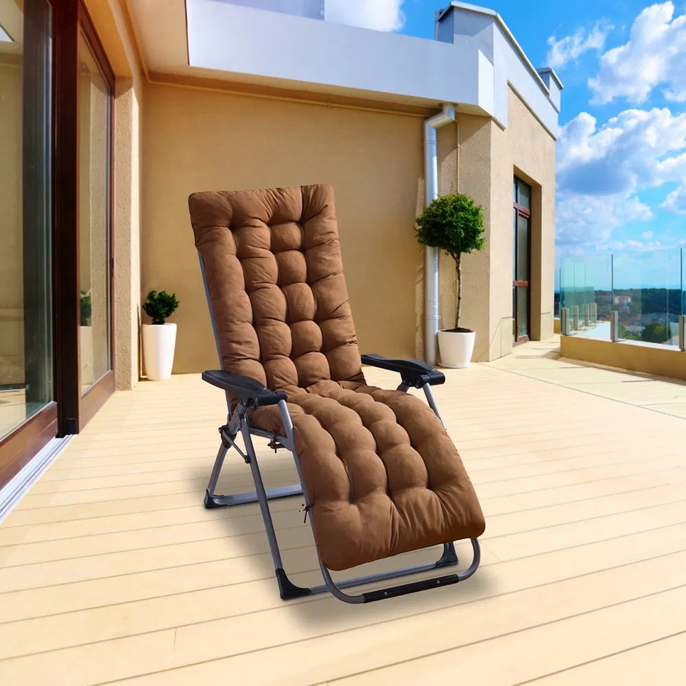 67x22in Chaise Lounger Cushion Recliner Rocking Chair Sofa Mat Deck Chair Cushion - Image 6