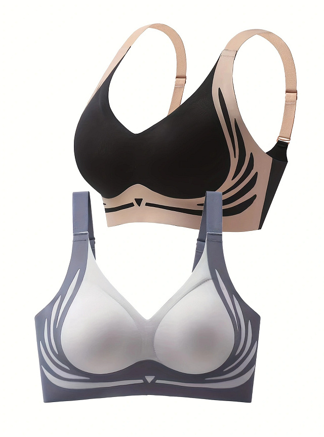 Anti-sagging Running Shock-proof Sports Fixed Cup Bra - Image 3