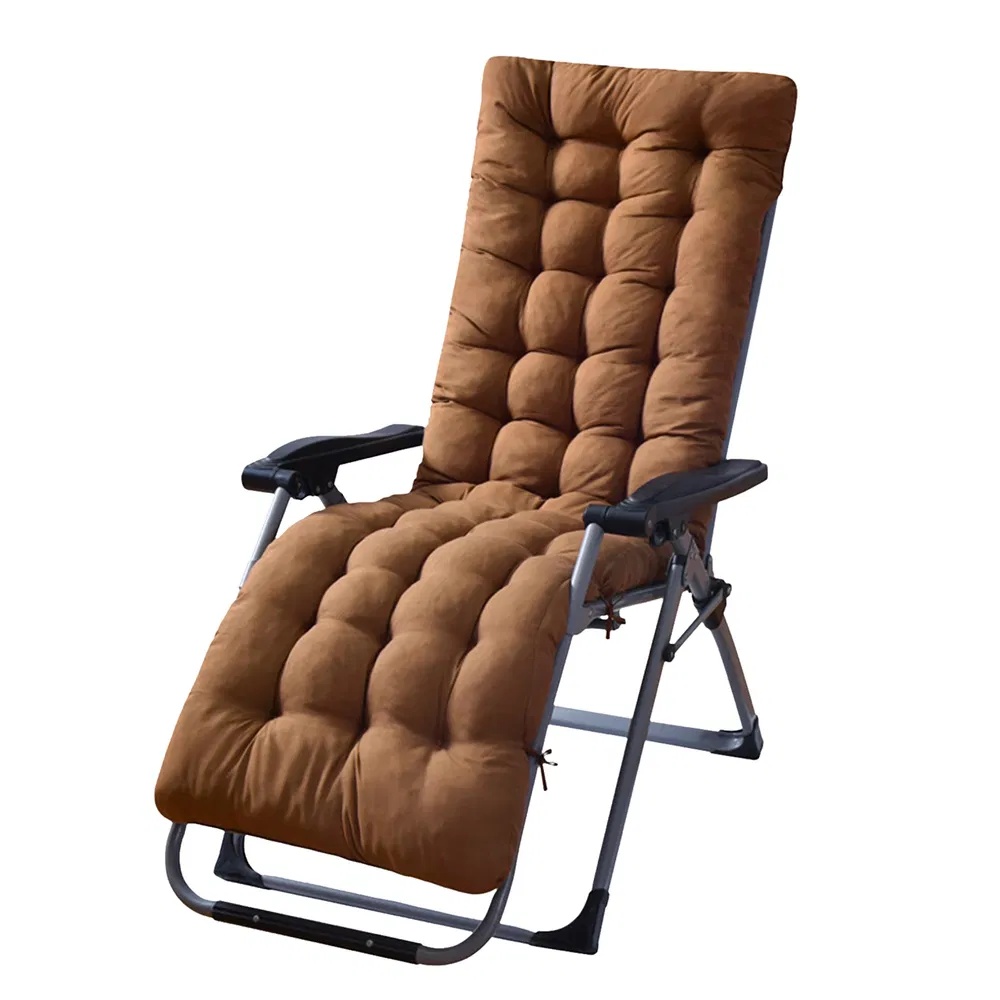 67x22in Chaise Lounger Cushion Recliner Rocking Chair Sofa Mat Deck Chair Cushion - Image 2