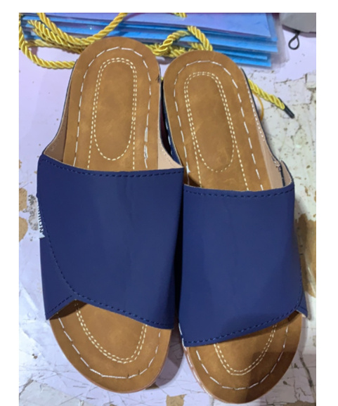 Summer Wedge Slides Slippers Fashion Fish Mouth Thick Bottom Roman Shoes Solid Color Beach Sandals For Women - Image 8