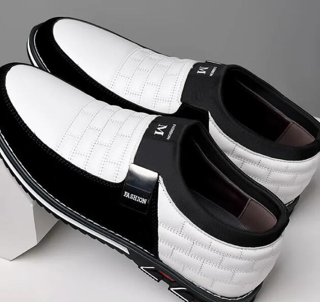 Large Size Leather Shoes Men New Casual Leather Shoes Men - Image 5
