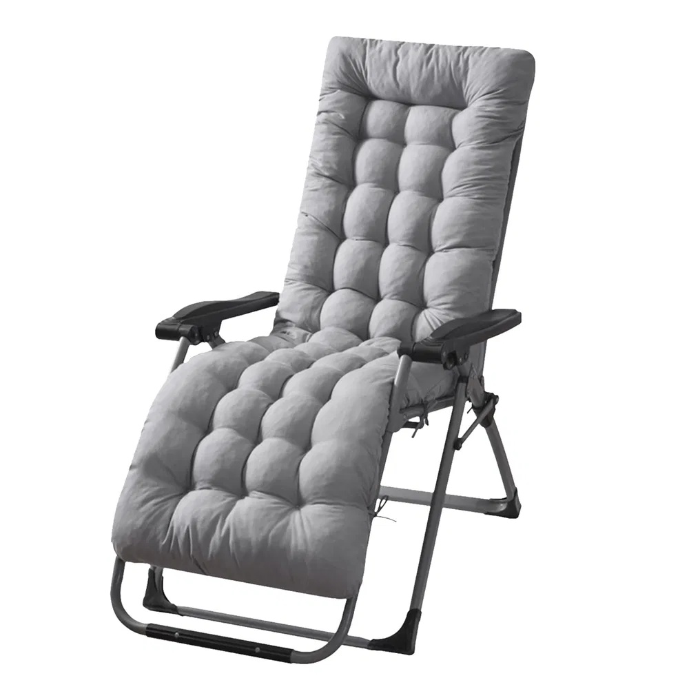 67x22in Chaise Lounger Cushion Recliner Rocking Chair Sofa Mat Deck Chair Cushion - Image 7