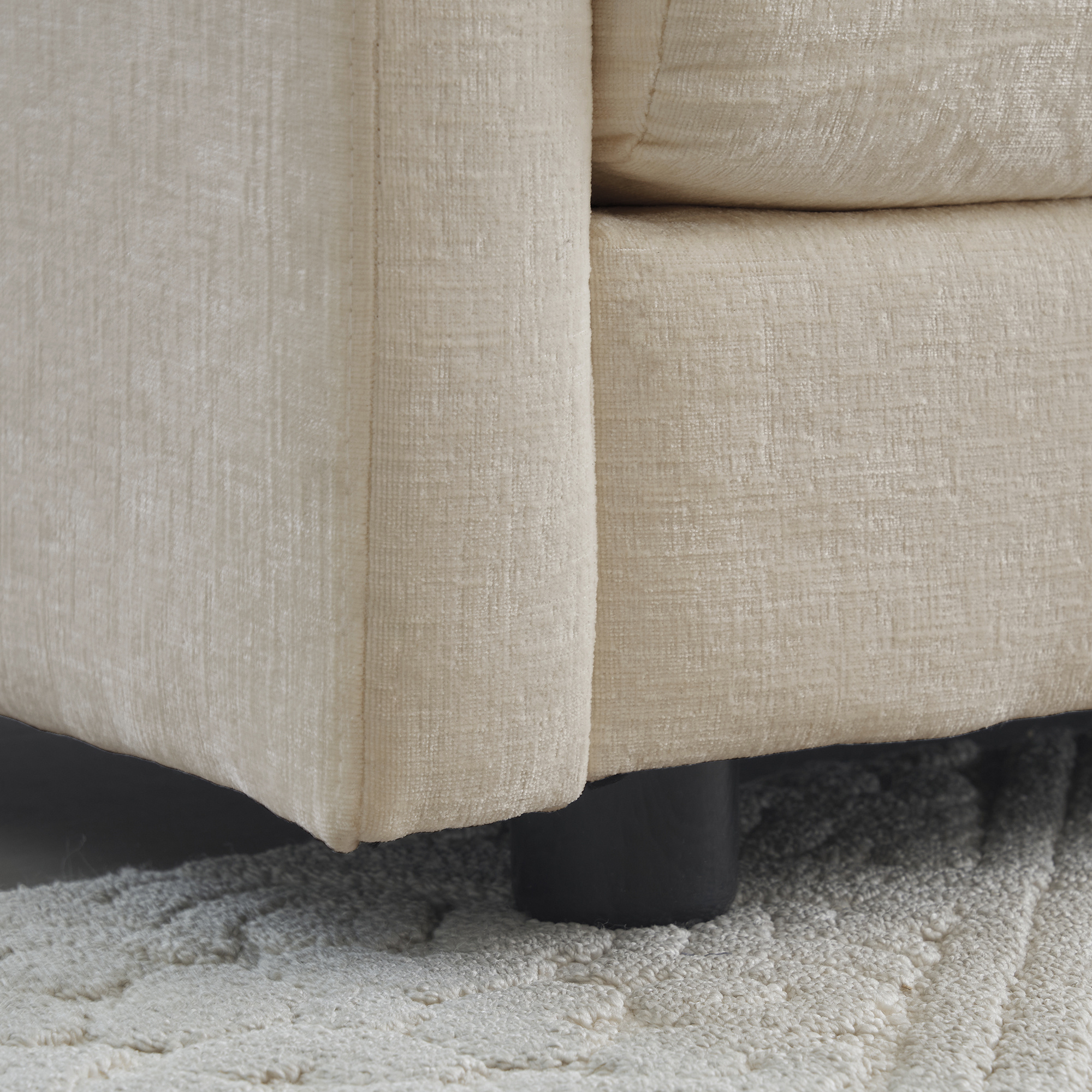 3 Piece Sofa Set Oversized Sofa Comfy Sofa Couch, 2 Pieces Of 2 Seater And 1 Piece Of 3 Seater Sofa For Living Room, Deep Seat Sofa Beige Chenille - Image 4