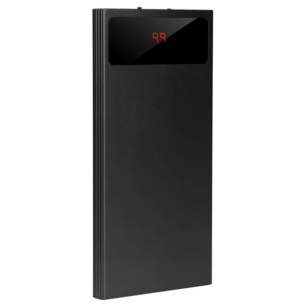 20000mAh Power Bank Ultra Thin External Battery Pack Phone Charger Dual USB Flashlight Battery Remain Display - Image 2