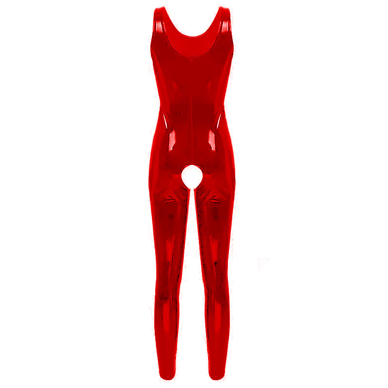 Europe And The United States PVC Bright Leather File Shaping Jumpsuit Without Peculiar Smell - Image 2