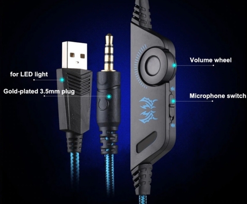 Ninja Dragon G9300 LED Gaming Headset with Microphone - Image 5