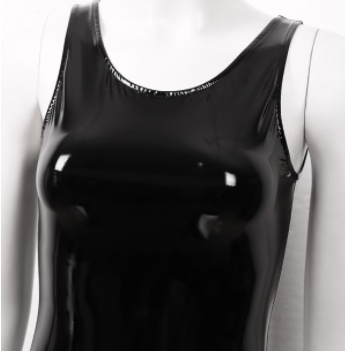 Europe And The United States PVC Bright Leather File Shaping Jumpsuit Without Peculiar Smell - Image 6