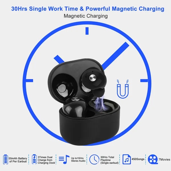 TWS True Wireless V4.2 Earbuds IPX4 In-ear Stereo Earphone Hands-free Deep Bass Earpiece - Image 4