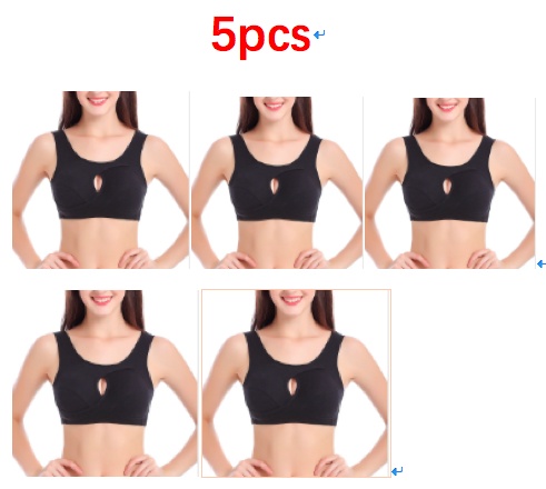 Plus Size Women Bra Ladies Cotton Quake-Proof Underwear Sleep Tops No Buckles Non Wire Lingerie With Removable Padded - Image 5