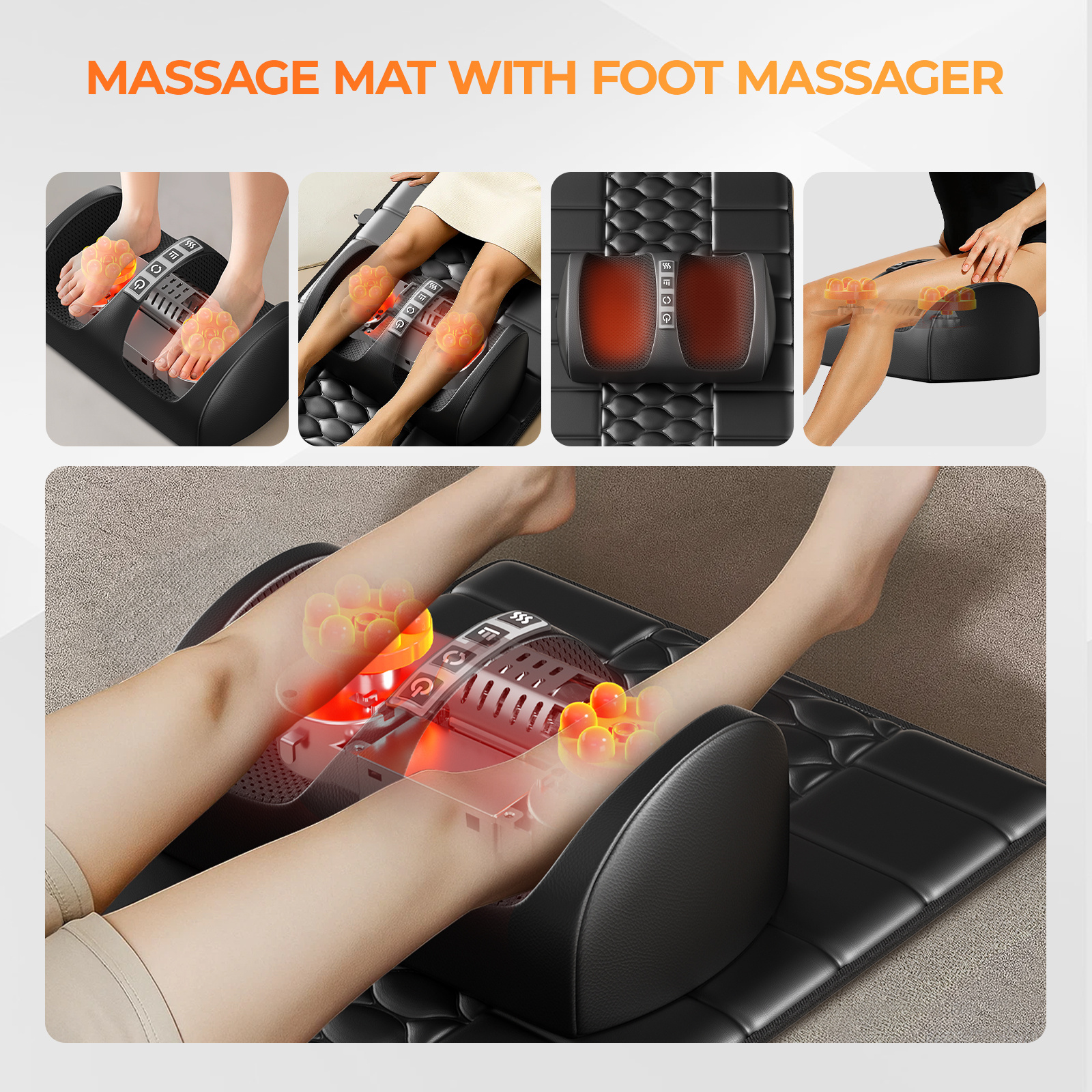 Amazon Restricted Products Foldable Massage Mattress Controller With Smart Heating And Timer, Perfect For Full-body Relaxation At Home, Portable And Convenient For Home Use - Image 10
