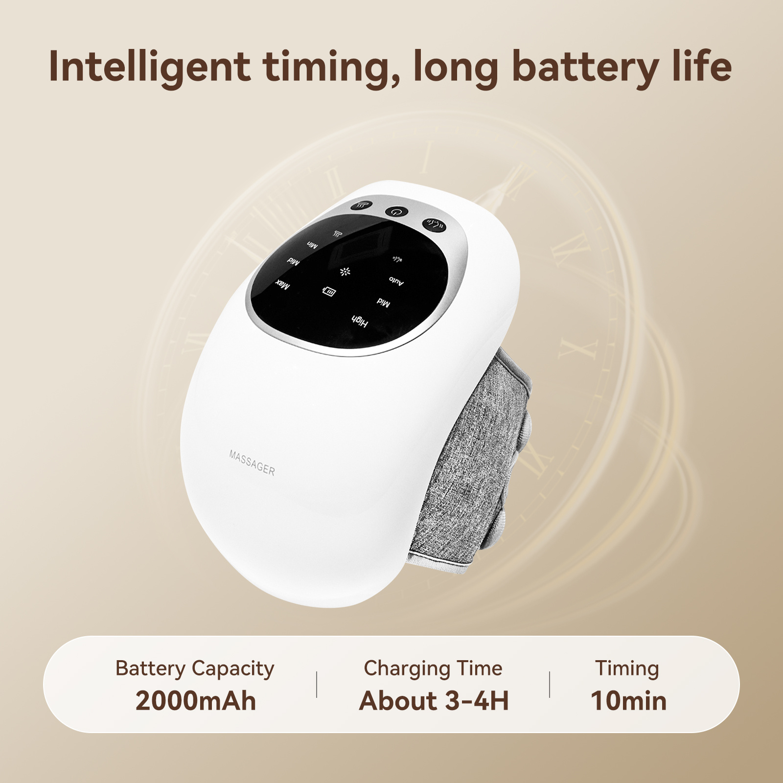 Wireless Knee Massager With LED, Heat & Vibration Pain Relief & Portable - Image 8