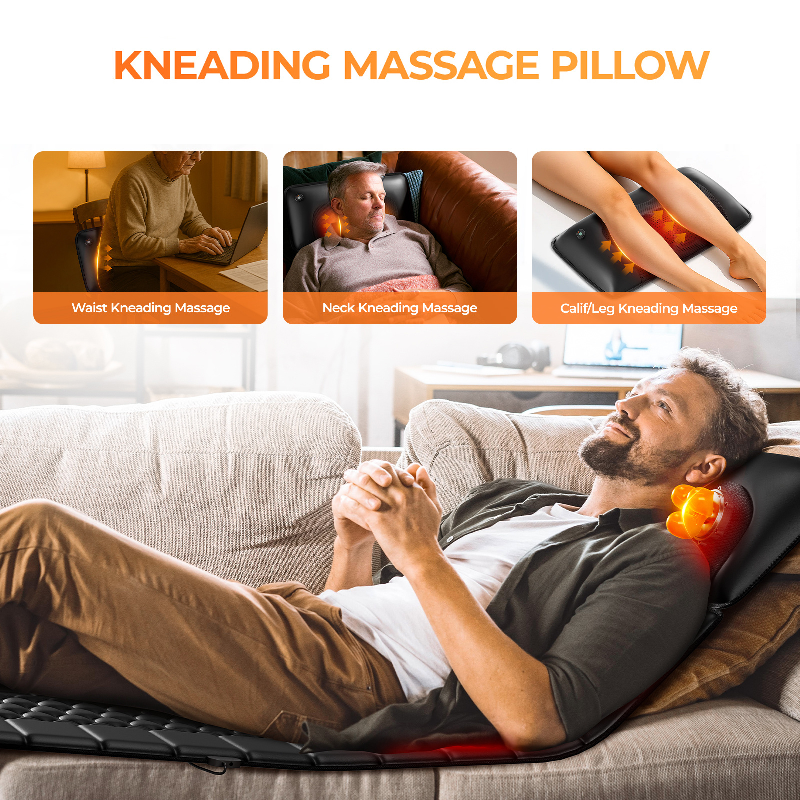 Amazon Restricted Products Foldable Massage Mattress Controller With Smart Heating And Timer, Perfect For Full-body Relaxation At Home, Portable And Convenient For Home Use - Image 6