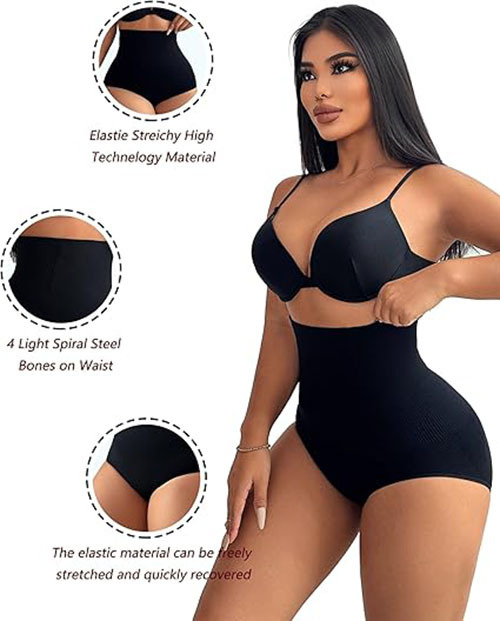 Tummy Control Shapewear - Women's Compression Underwear With Tummy Tuck & Panty Shaper - Image 6