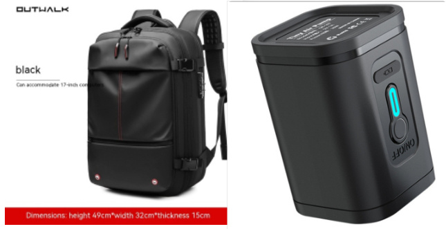Travel Backpack Men's Business Multifunction Computer Bag Vacuum Compression Large-capacity Backpack - Image 10