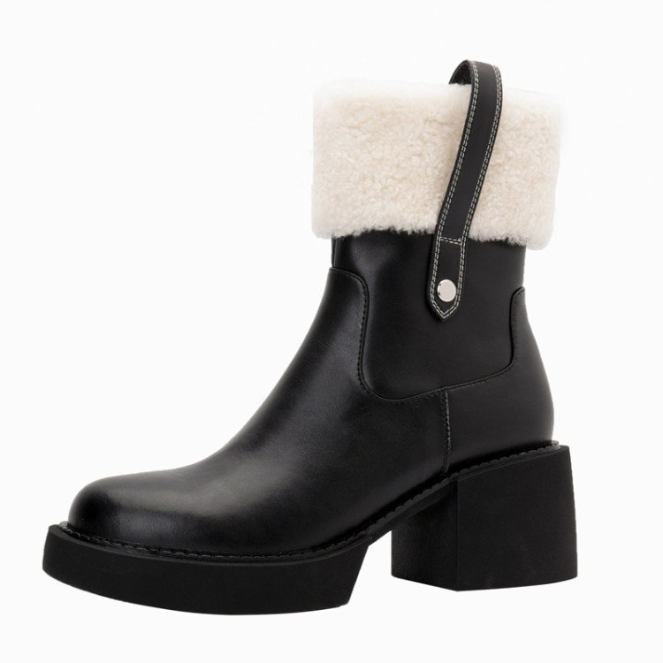 Fashion Thick Heel High Heel Women Boots - Image 3