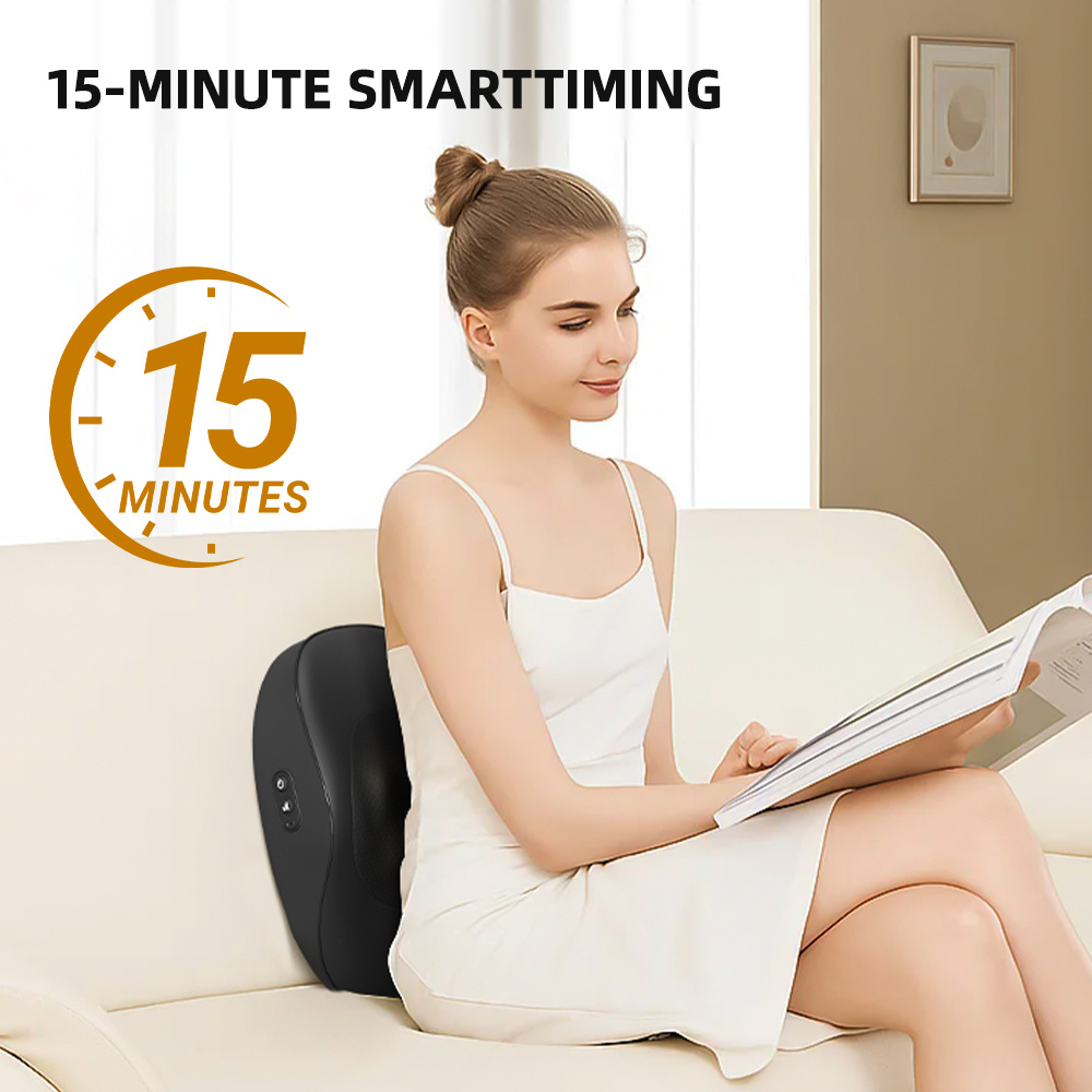 Smart Massage Cushion 3 Speed Multifunction Neck Back Shoulder Massager With Heat Relief Home Office Car Portable Relaxation Gift - Image 3