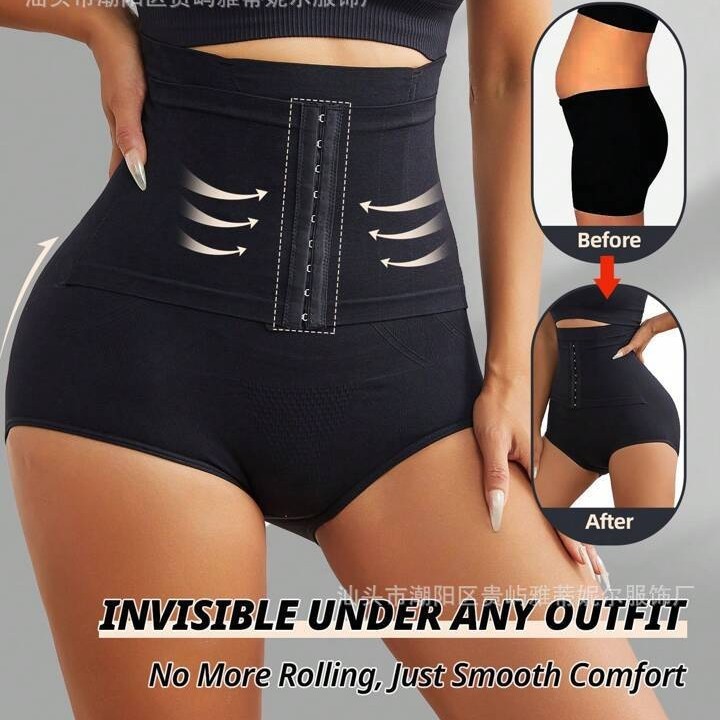 High Waisted Tummy Control Shapewear Panties For Women Postpartum Recovery Waist Trainer Butt Lifter Seamless Body Shaper Underwear - Image 6