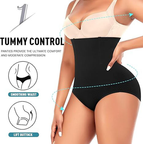 Tummy Control Shapewear - Women's Compression Underwear With Tummy Tuck & Panty Shaper - Image 7