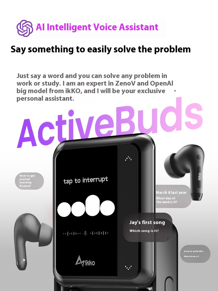 Intelligent AI Bluetooth-compatible Earphone Noise Reduction Real-time Translation - Image 6