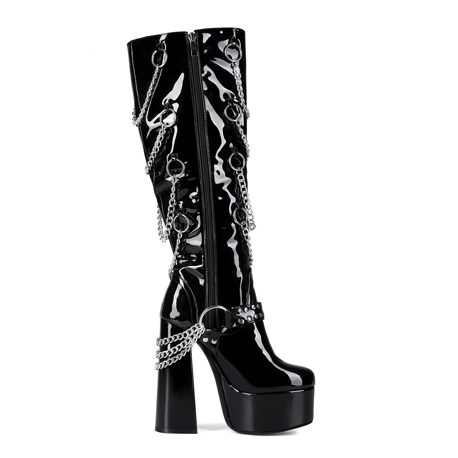 Extra-thick High Heel Plus-size Thigh-high Boots For Women - Image 4