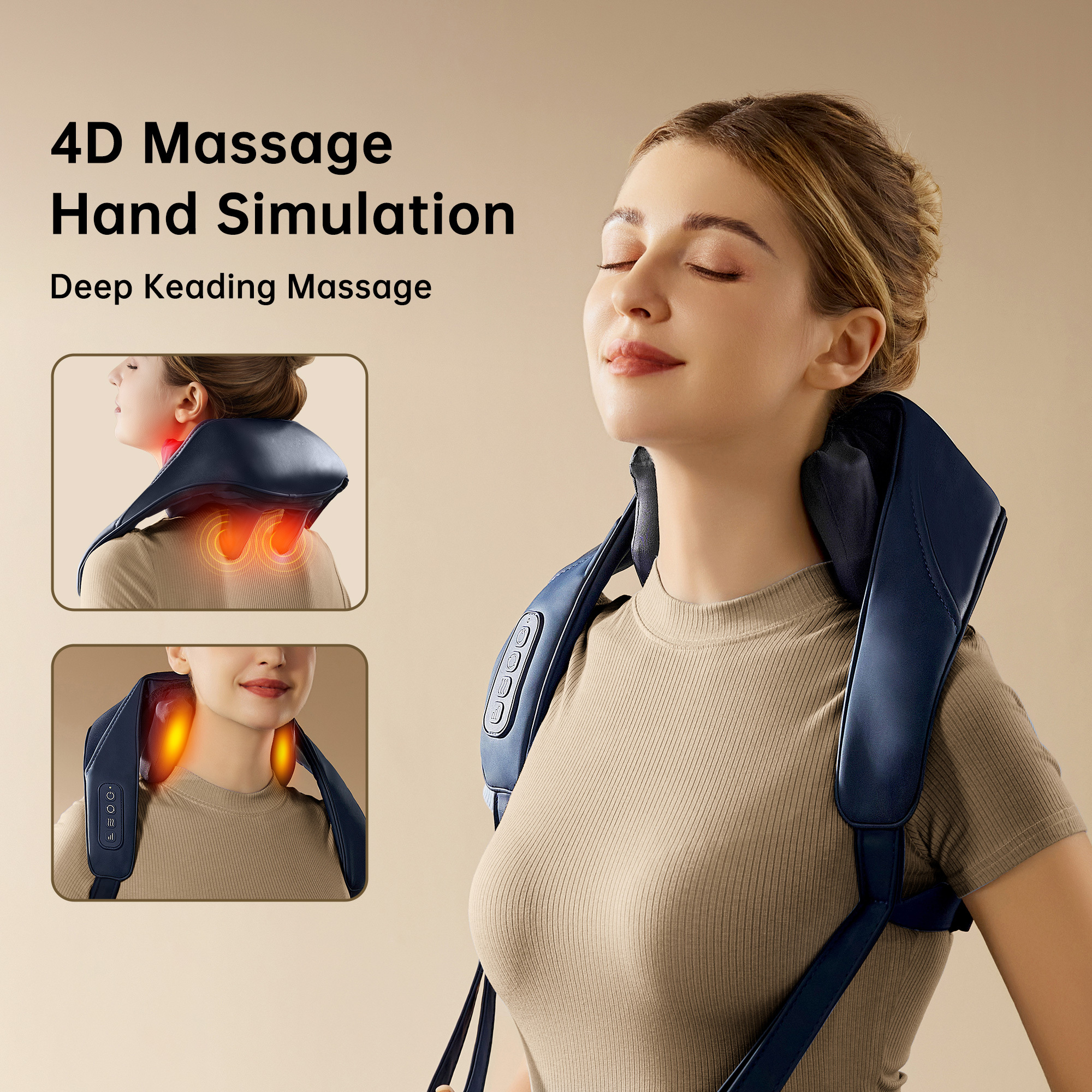 Cordless Shiatsu Neck And Back Massager - Image 3