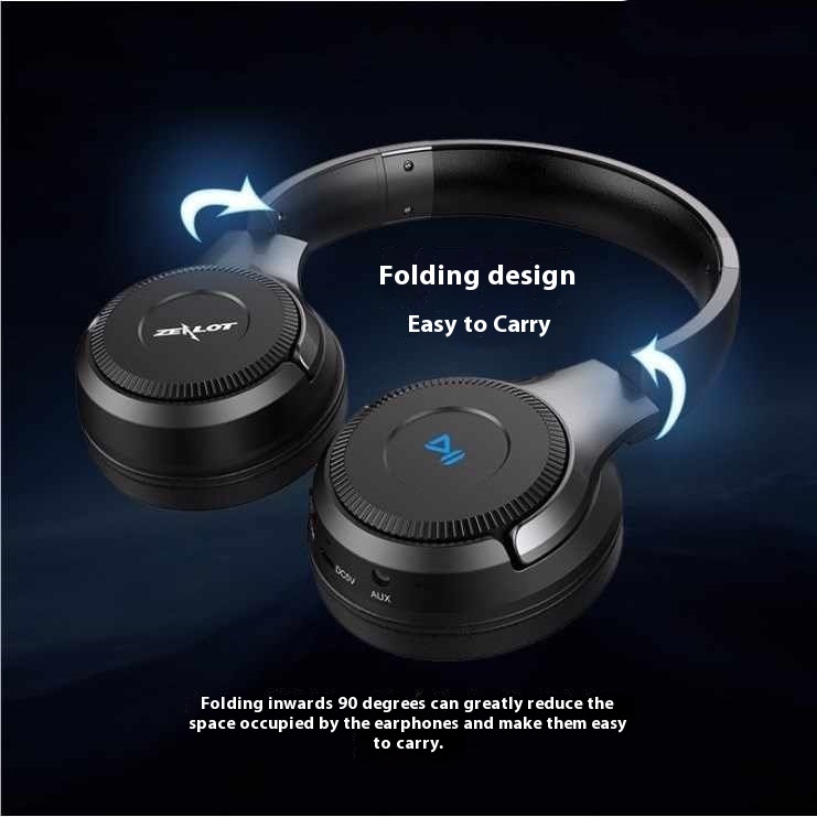 Headset Bluetooth Sports Card Inserting Earphone Folding Headset - Image 2