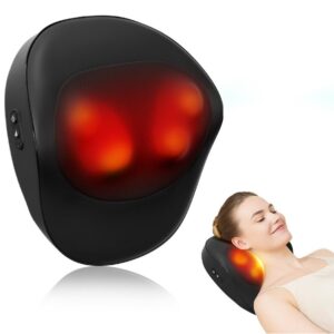 Smart Massage Cushion 3 Speed Multifunction Neck Back Shoulder Massager With Heat Relief Home Office Car Portable Relaxation Gift