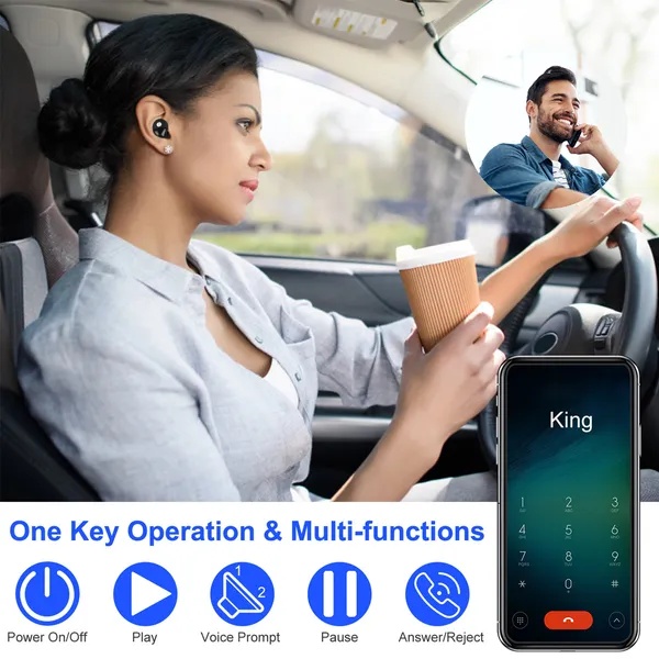 TWS True Wireless V4.2 Earbuds IPX4 In-ear Stereo Earphone Hands-free Deep Bass Earpiece - Image 3