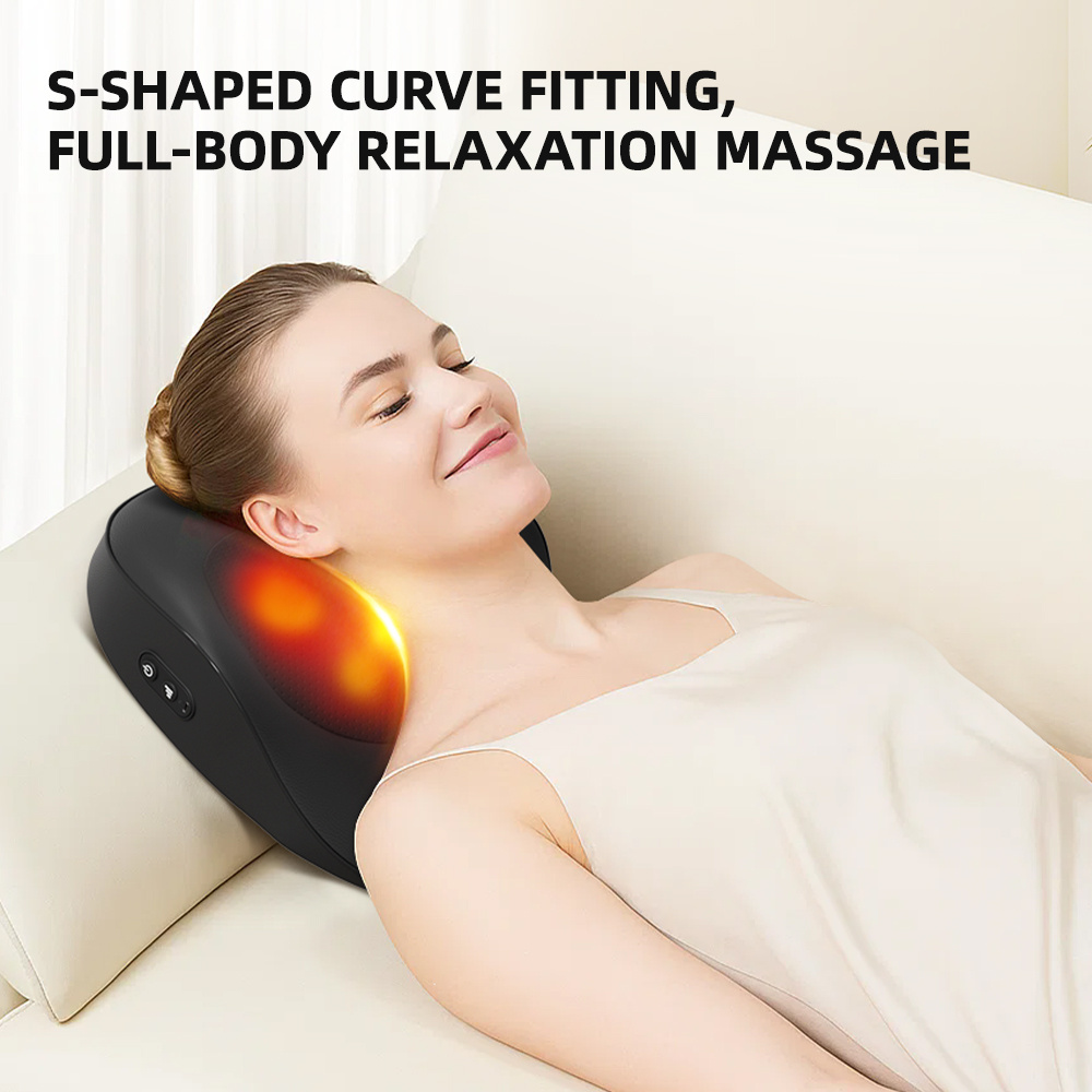 Smart Massage Cushion 3 Speed Multifunction Neck Back Shoulder Massager With Heat Relief Home Office Car Portable Relaxation Gift - Image 5