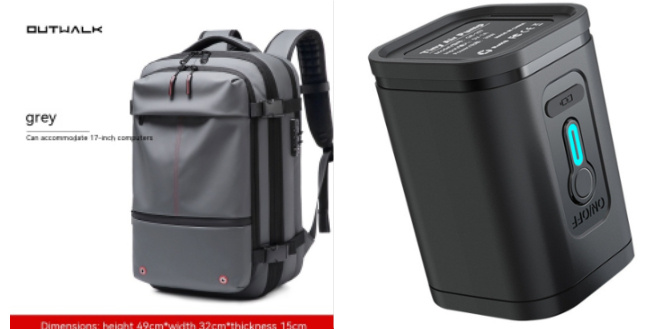 Travel Backpack Men's Business Multifunction Computer Bag Vacuum Compression Large-capacity Backpack - Image 4