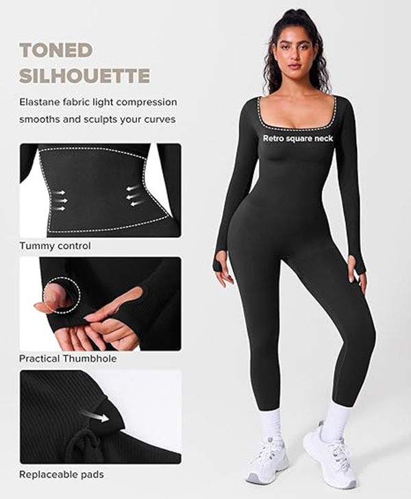 Snatched Waist Body Shaper-Long Sleeve And Full Leg - Image 8