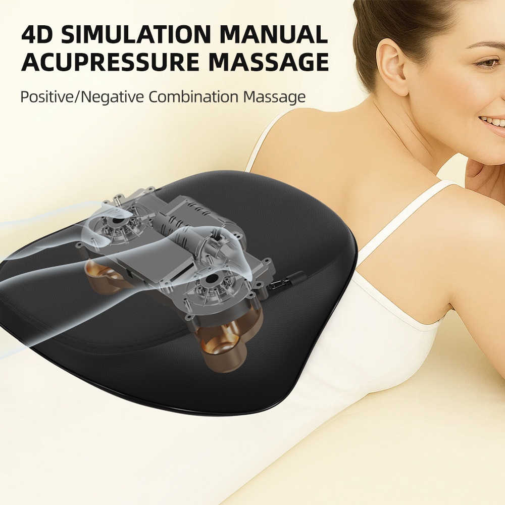 Smart Massage Cushion 3 Speed Multifunction Neck Back Shoulder Massager With Heat Relief Home Office Car Portable Relaxation Gift - Image 2