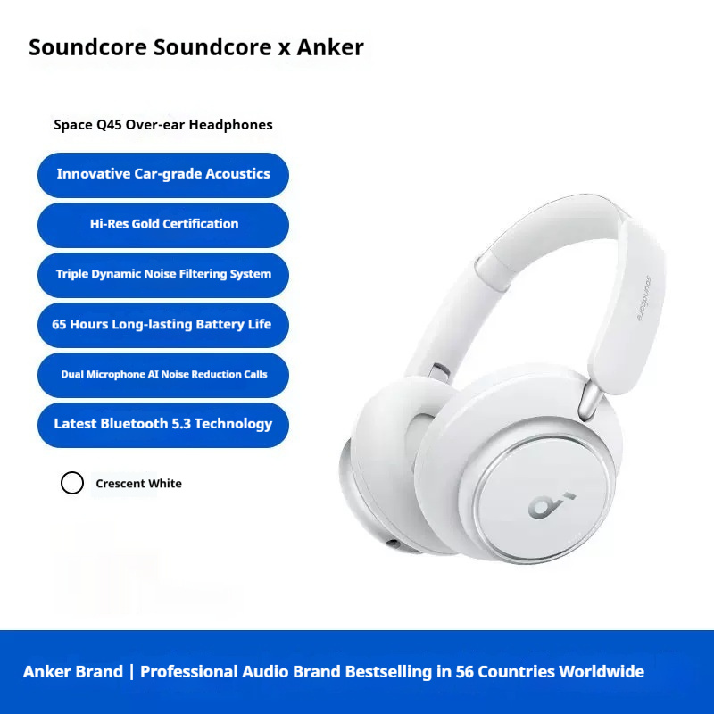 A Pair Of White Plastic Over-ear Headphones - Image 2