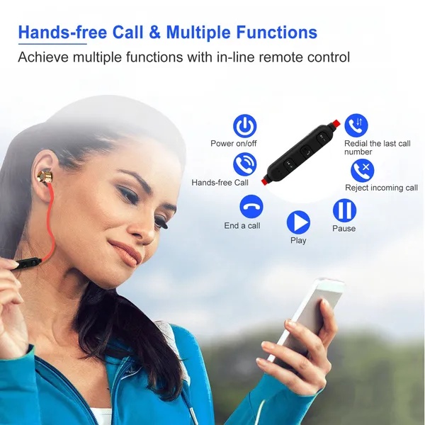Sport Headsets Wireless V4.1 In-Ear Stereo Headphones Sweat-proof Running Earphones - Image 4