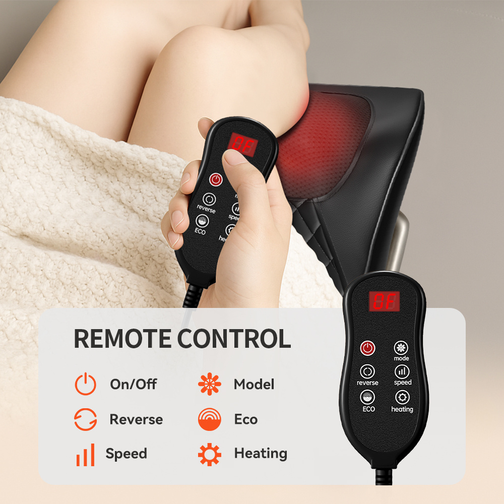 Shiatsu 3D Massage Pillow For Neck, Back & Shoulders Electric Massage Cushion With Heat Function, Ergonomic Design, Ideal For Home, Office & Car Use - Image 2
